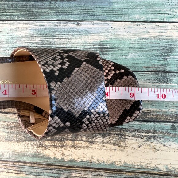 Jessica Simpson Allynna Platform Sandals Womens 5.5M Snake Print Slides Open Toe - Picture 8 of 13